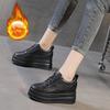 9cm Microfibra Zeppa Scarpe Sneakers Décolleté Bianco Platform Air Mesh Hollow Décolleté Scarpe Donna De Mujer