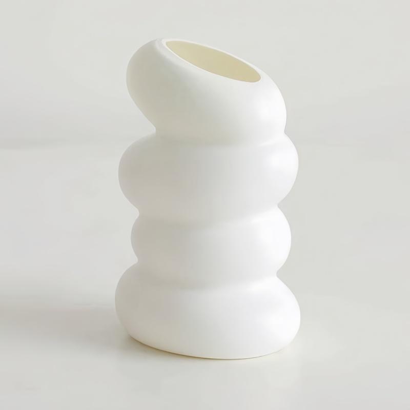 1piece Plastic Spiral Vase Nordic Creative Flower Arrangement Container Decoration