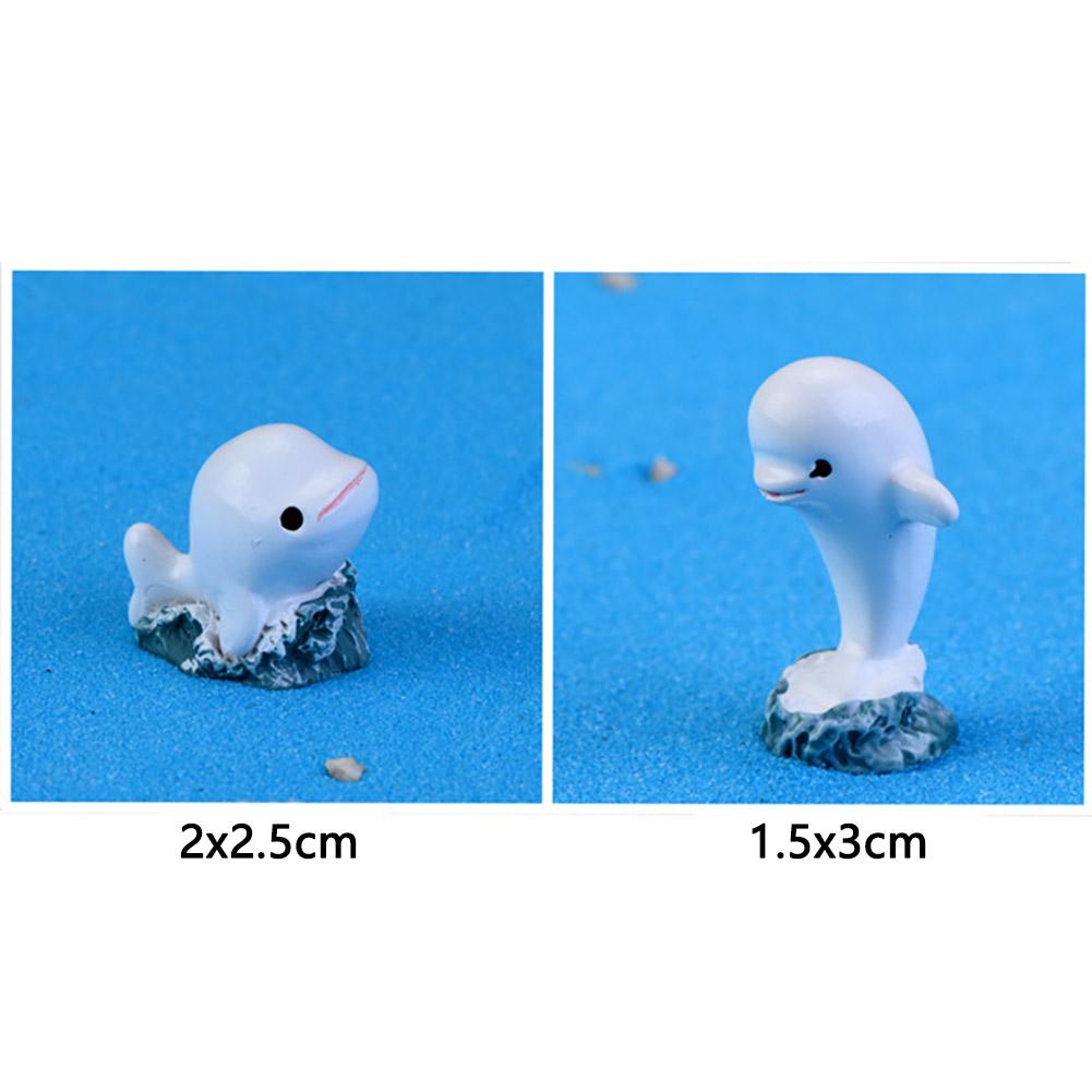 Artificial Dolphin Ornament Resin Crafts Aquarium Micro Landscape Layout Prop Home Decoration Accessories