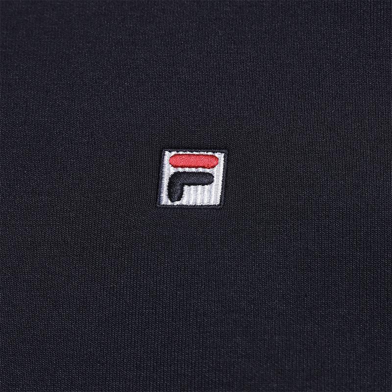 Fila Heritage Casual Fashion Sweet Cool Style Flexible Stiff Elastic Long Sleeve Short Loose Knit Top Women Tops Legendary-Blue F11W548503FNV