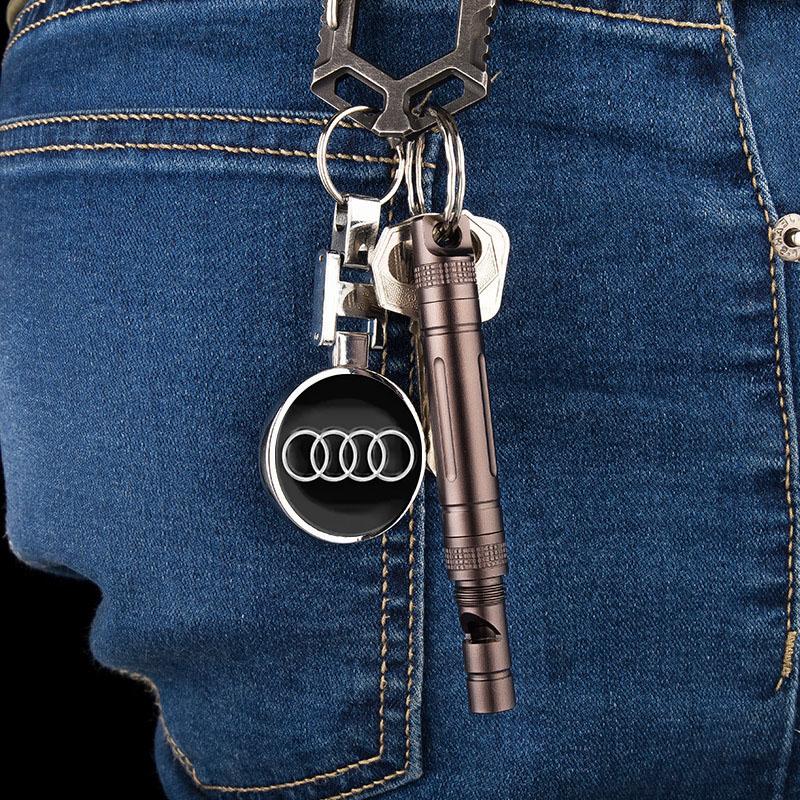 Car Keychain Car Emblem Gift with Key Ring Auto Accessories for Audi C7 C6 C5 B5 B6 B7 B8 B9 D3 Q3 Q5 Q7 TT A1 A3 A4 A5 A6 A7