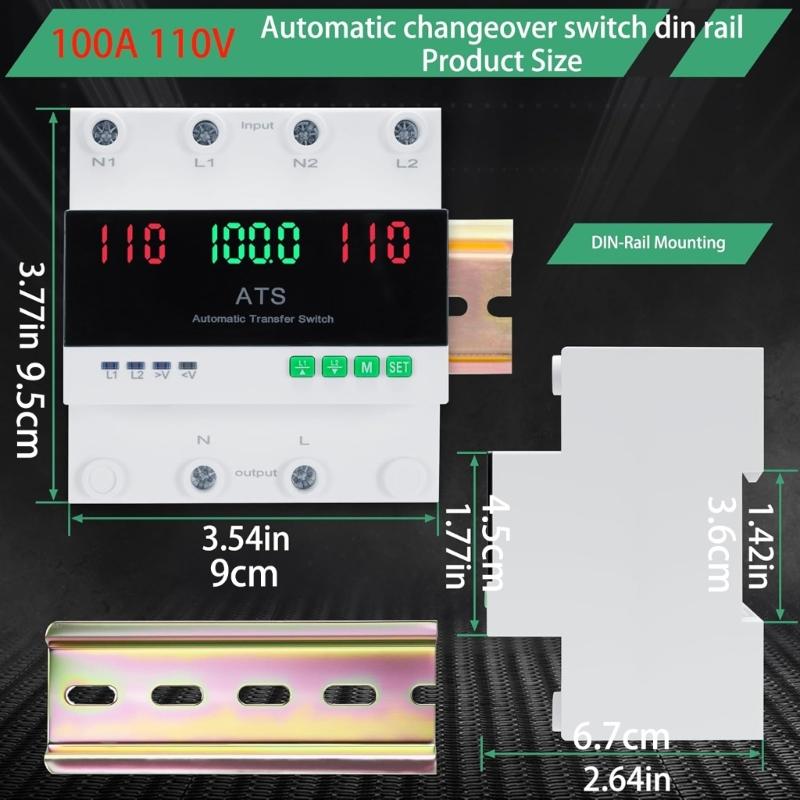 Automatic Transfer Switches With LED Display For Double Power Supply & Voltages Protections Generator Transfer Switches