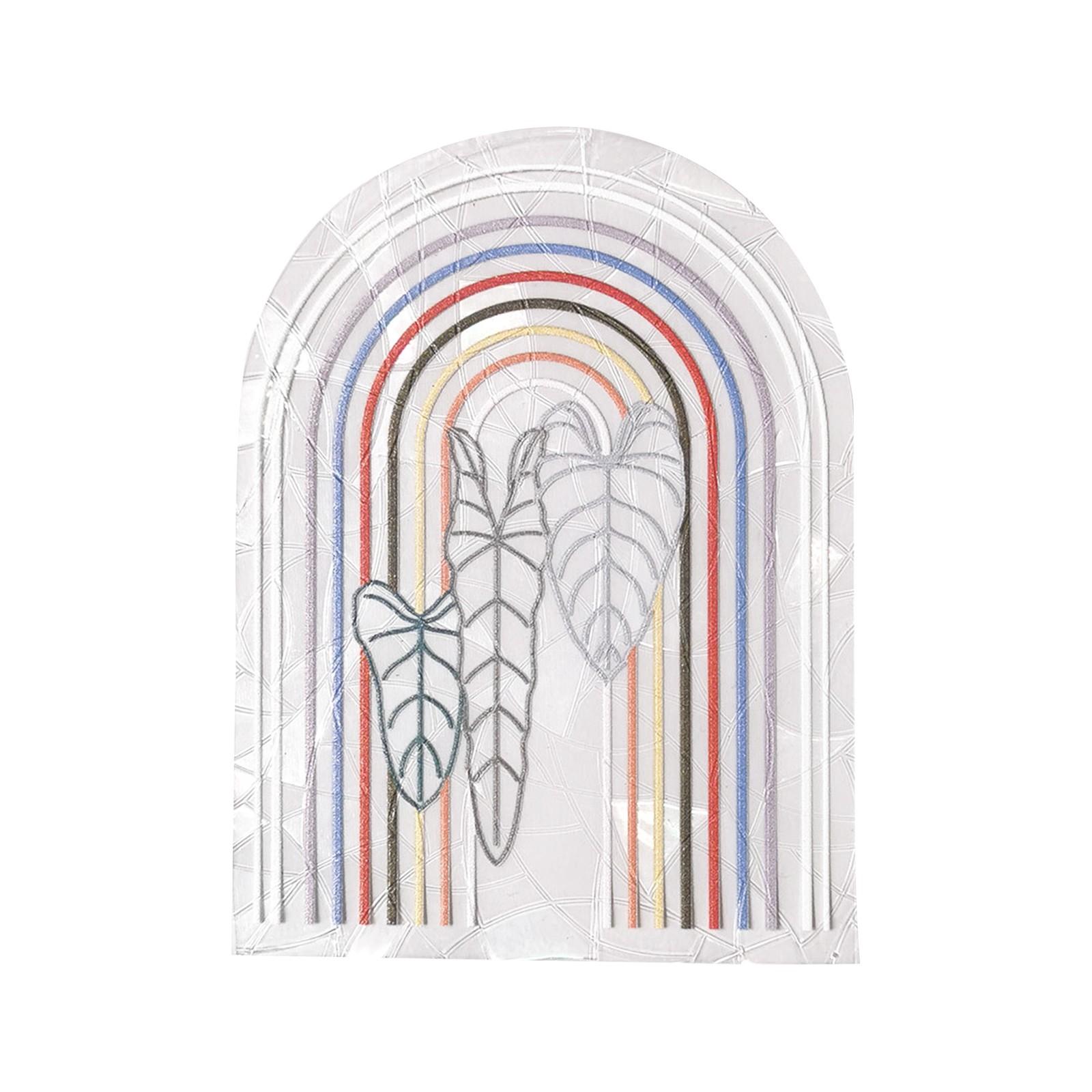 

Наклейка на окно для защиты птиц от столкновения с окном, неклейкая наклейка с радугой One Size