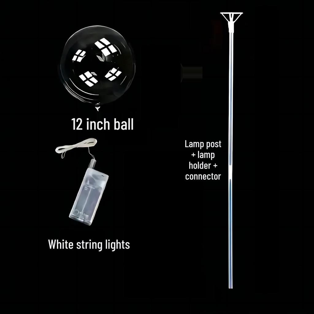 Glowing Bobo Balloon - Transparent LED Light-Up Balloon for Kids' Toys and Wedding Decorations