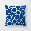 Bedroom Pillowcase Living Room Sofa Car Seat Chair Home Office Waist Cushion Cover Blue Simple Modern Home Decor