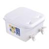 5L Large Capacity Dual Spout Flip Lid Water Pitcher with Faucet Cold Water Jug for Fridge