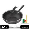 Wutuo 32cm Non-Stick Iron Flat Pan with Lid