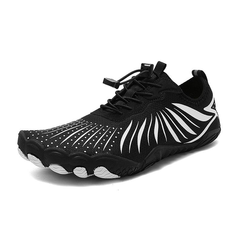 Fluorescent Green Running Shoes Men's Outdoor Hiking Creek Shoes Quick-drying Breathable Five-finger Shoes Low-top Fashionable Versatile Sports Shoes