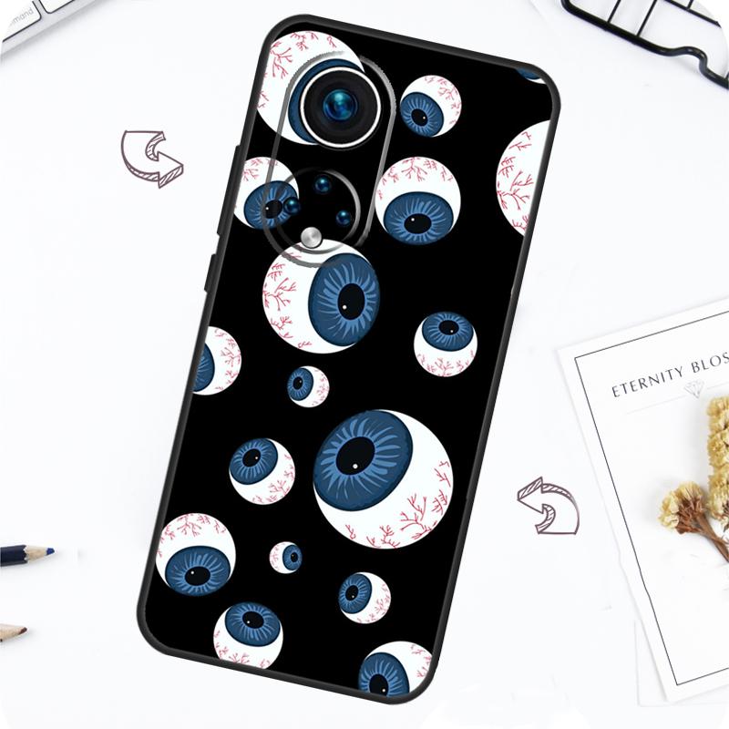 Crazy Eyeball Pattern Case For Honor Magic 7 5 6 Pro Honor 200 Pro X9b X9a X8b X8a X8 X9 X9c 50 70 90 Lite Cover