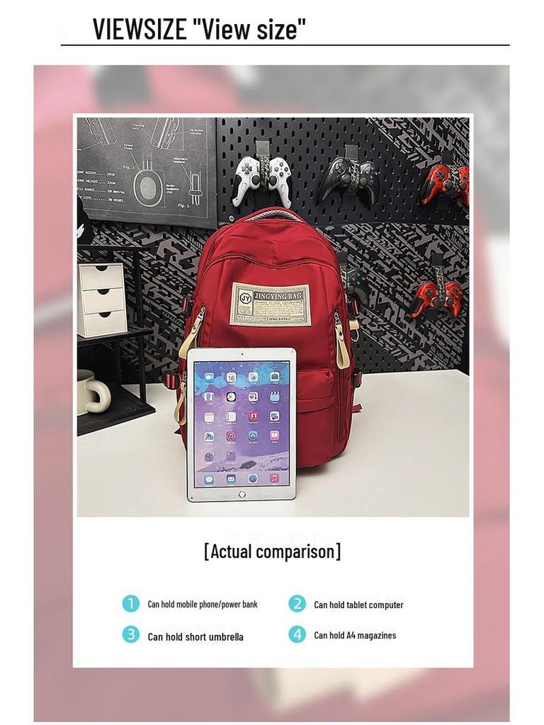 Unisex Large-Capacity Backpack for Students: Simple and Versatile for School, College, and Travel