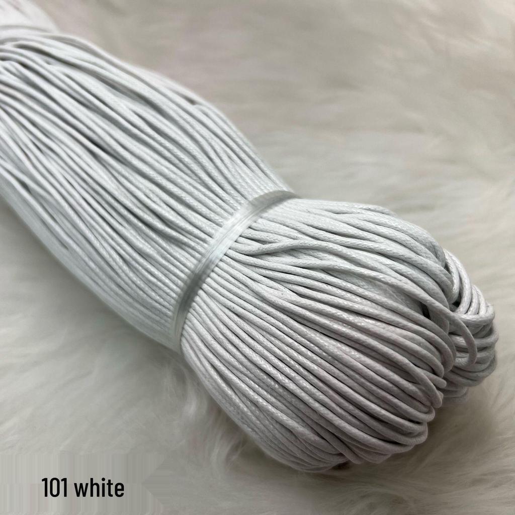 2mm Colored Wax Cord for Beaded Necklace, Handmade DIY Weaving & Tassel Cord, Clothing Accessories.