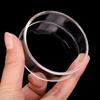 New Glass Aquarium Feeding Bowl Transparent Clear Round Tray Fish Tank Feeder Durable Fish Feeder Tray for Baby Fish Shrimp