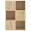 Storage Cabinet in Sonoma Oak 60 x 29.5 x 90 cm Particleboard