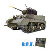 Fjernkontrolltank 1/16 Fullskala fjernkontrolltankleker Simulert lyd og bevegelse 360 ​​grader