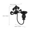 2Pcs Vintage Metal Wall Holder Iron European Sconce Cups Decorative Wall Hanging Candlestick for Living Bedroom Dining