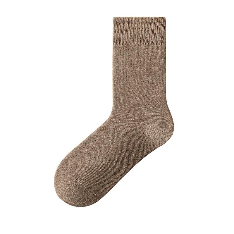 Men In Autumn and Winter Add Velvet and Thick Cold Proof Warm Wool Ring Antibacterial Socks