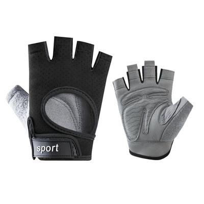 Fitness Sporthandschuhe Herren und Damen Outdoor-Fahren Halbfinger rutschfest Handschutz Yoga atmungsaktiv stoßfest Fahrradhandschuhe