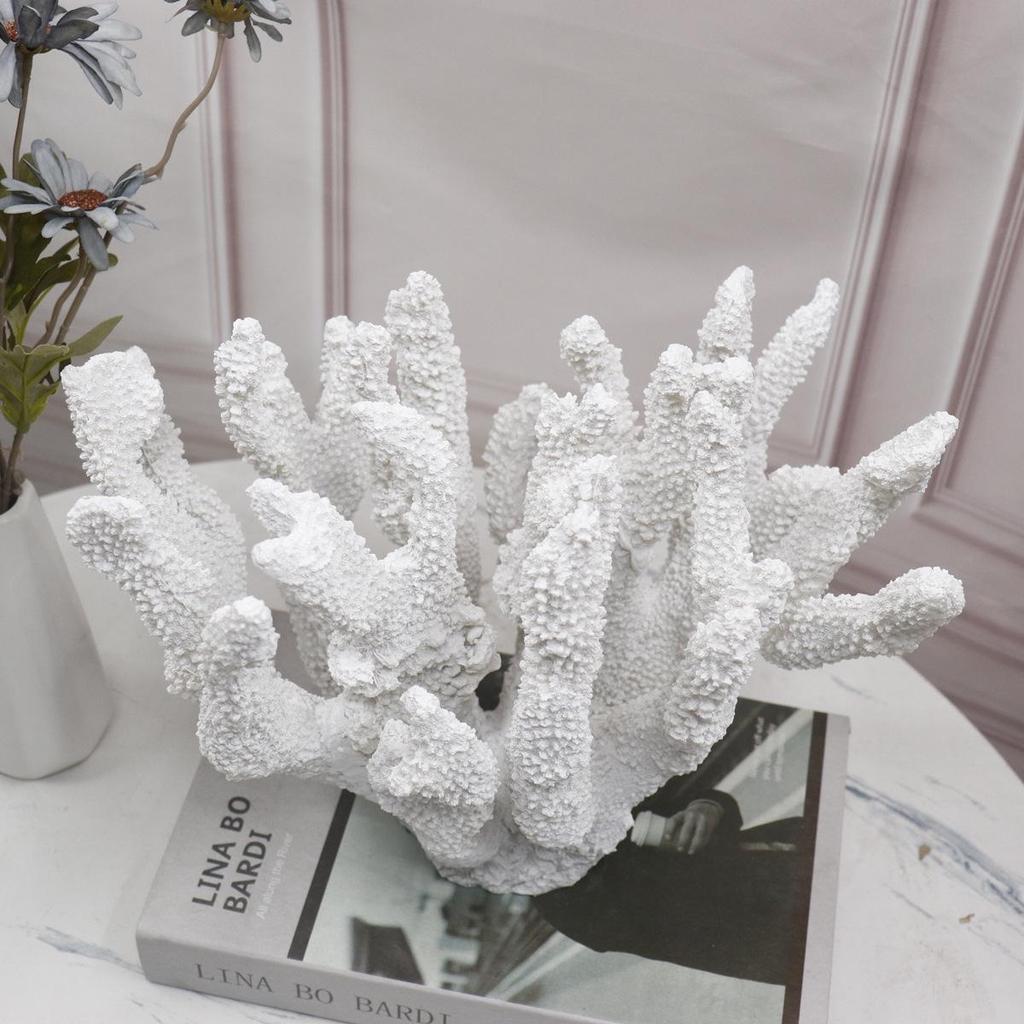 Nordischer Stil Künstlicher Korallenharz-Schmuck für Wohnzimmerdekoration