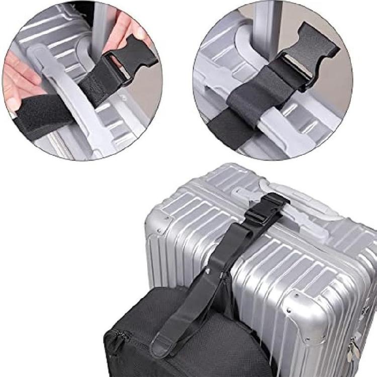 Gepäckverbinder Verstellbare Schnallen Gürtel für Koffer Eine Tasche hinzufügen Gepäckgurte zum Verbinden Ihrer 3 Gepäckstücke