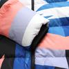 FILA Fusion X Marcelo Burlon All Over Print Color Block Warm Puffer Jacket Unisex outerwear Blue Multicolor T11U148901F-BU
