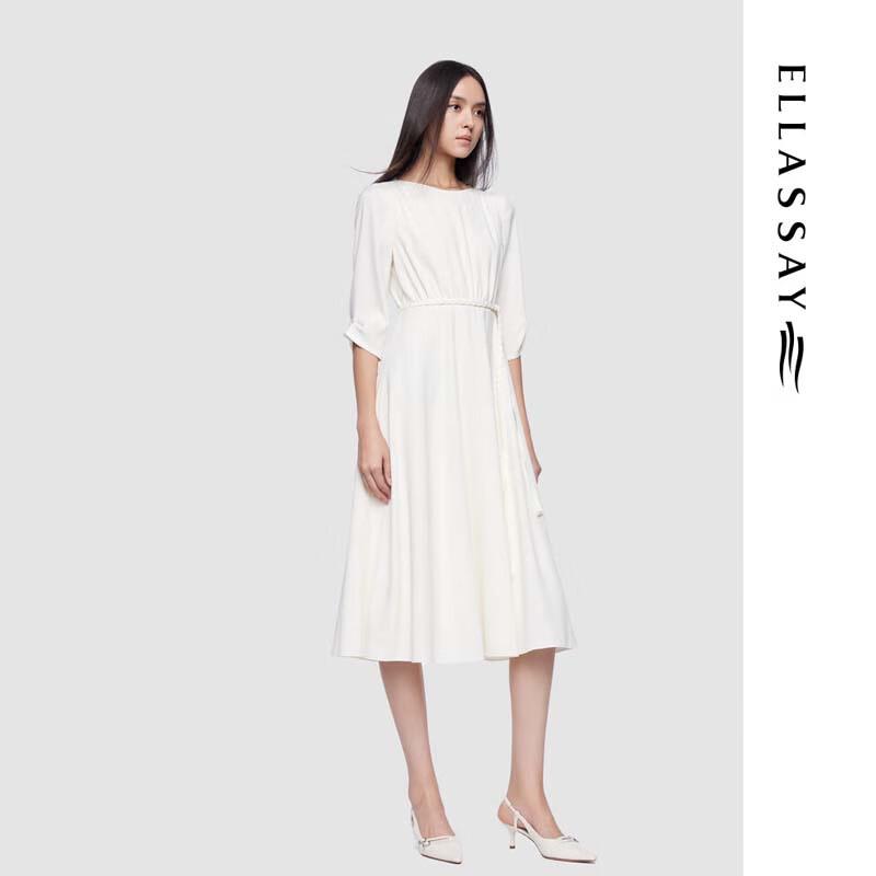 ELLASSAY Classic Waist-Tie Midi Dress