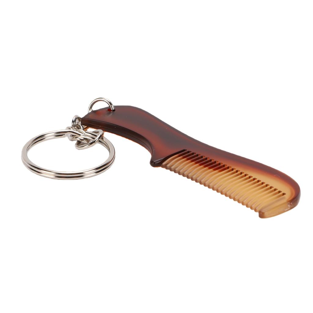 Mini Keychain Comb Portable Travel Pocket Fine Tooth Small Keyring Beard Comb Hair Styling Accessory