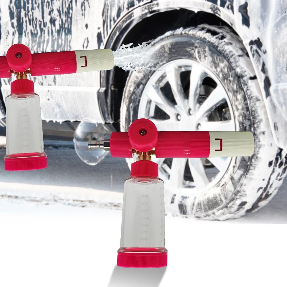 100ml Water Foam Sprayer With 1/4 Inch Quick Connector Soap Foam Spray Pot Bottle Adjustable Pressure Washer Gun For Car Washing