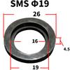 19 25 32 38 45 51 63 76 89 102 133 159mm Élelmiszeripari minőségű FKM tömítő tömítőgyűrű csík szaniter SMS csatlakozóhoz otthoni sörfőzéshez
