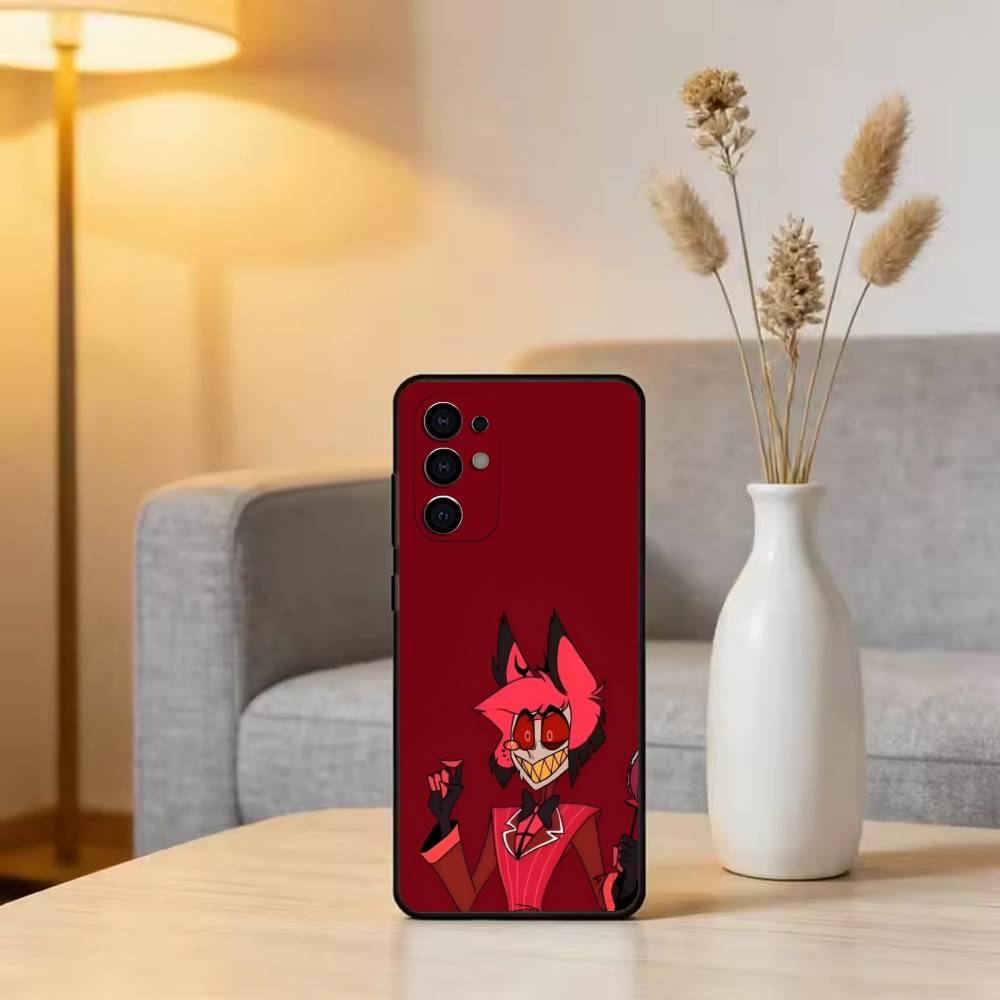 H-Hazbin A-Alastor Pouzdro na telefon Pro Samsung S25,S24,S21,S22,S23,S30,Ultra,S20,Plus,Fe,Měkký silikonový černý kryt