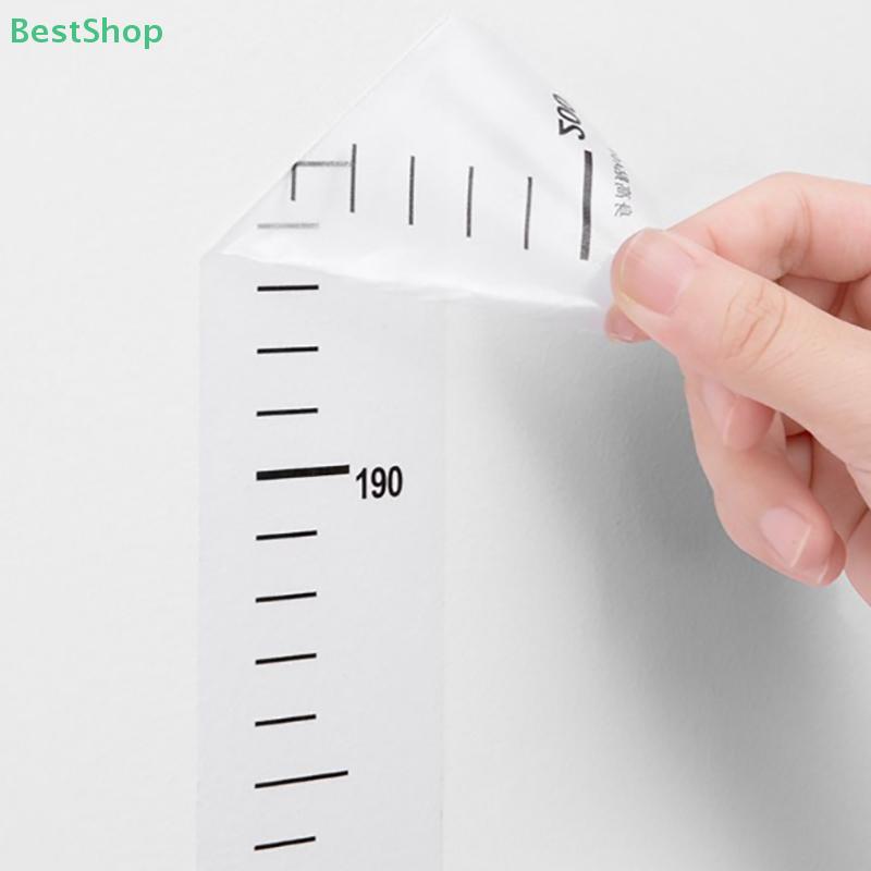 Height Measurement Wall Sticker 2 Meters Transparent Waterproof Children's Height Ruler Portable Sticker