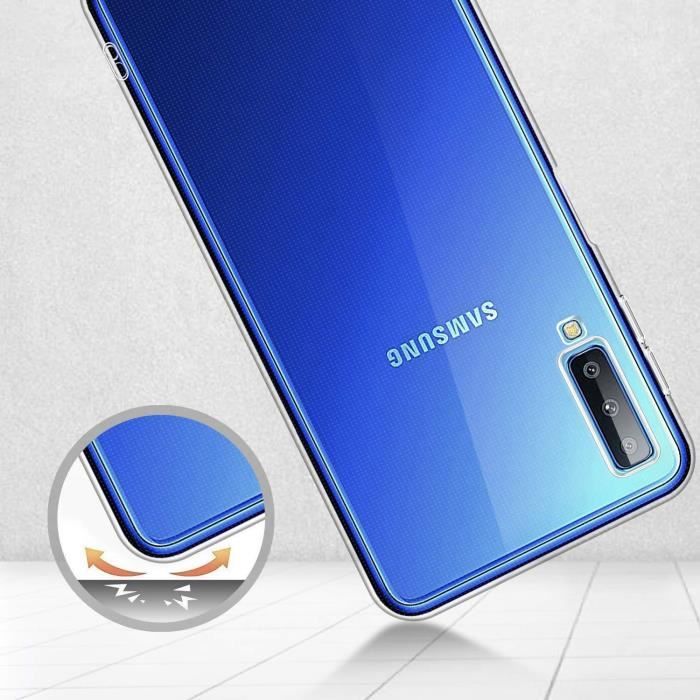 Coque et Protecteur d'écran - FZ - Galaxy A02S - Transparent - Souple - Inclut 4 Verres Trempés