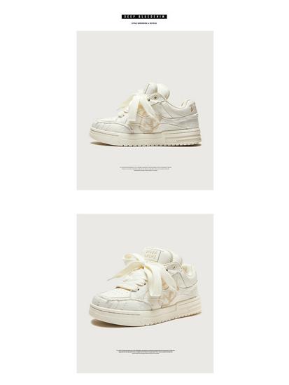 2025 Spring/Summer Trendy Unisex Sneakers - White 'Bread' Style for Men and Women