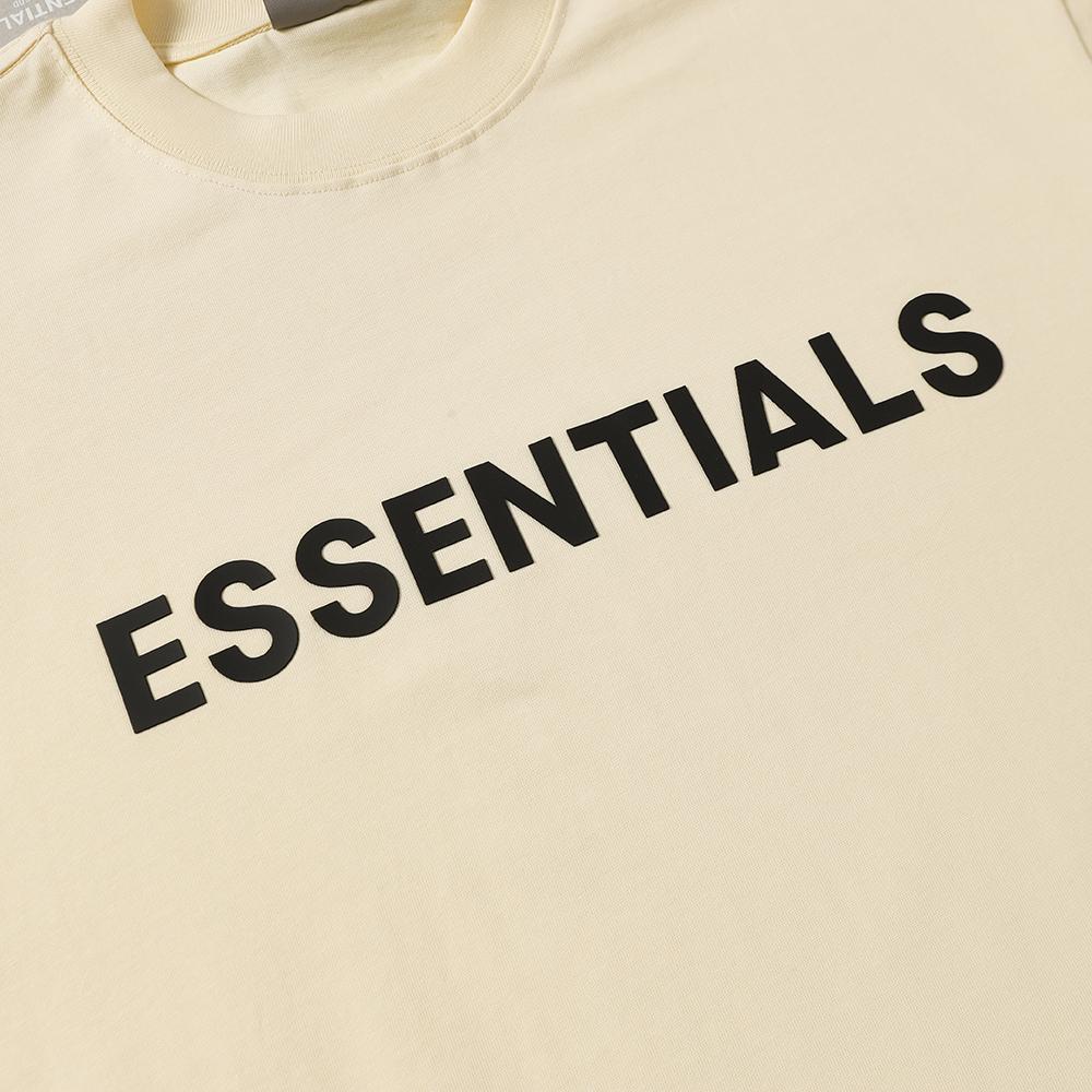 F101 Fear Of God Essentials Letter Print Oversized T-shirt Crewneck Sweatshirt - Unisex Streetwear Pullover