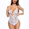 European and American Sexy Temptation Large Size Erotic Underwear Suspender Perspective Lace One-piece Clothing