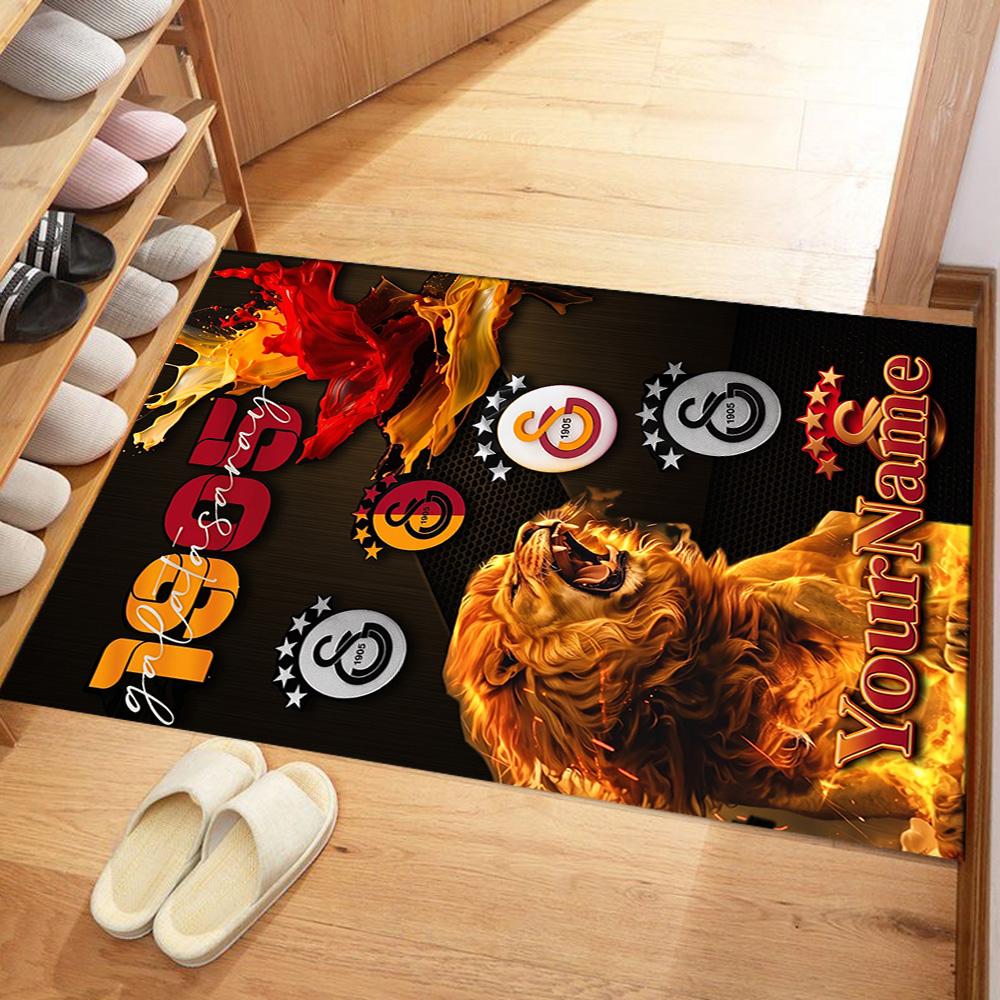 Galatasaray Customizable Name Floor Mat Suitable For Study Room Living Rooms Entryway Balcony Antislip Carpet Anime Office Decor