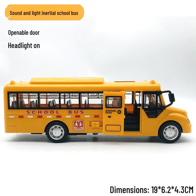 Children's Double-Decker Bus Toy: Convertible Police/Sightseeing Model with Openable Doors, Sound, Light & Inertial Motion