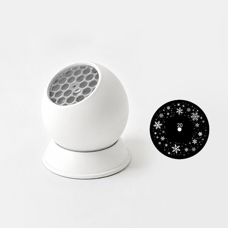 Snowflake Projector Lamp Dynamic Rotating Led Projection Light For Bedroom Christmas Party Ambient Decor