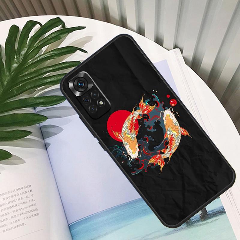 Chinese Koi Fishes Funda For Xiaomi Redmi Note 14 10 11 12 13 15 Pro Plus Case For Redmi 15 15C 14C 12C 10C 13C