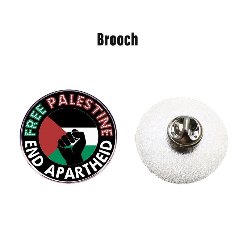 Broche Pin Palestine Libre Décorative et Robuste en Alliage Métallique Accessoire