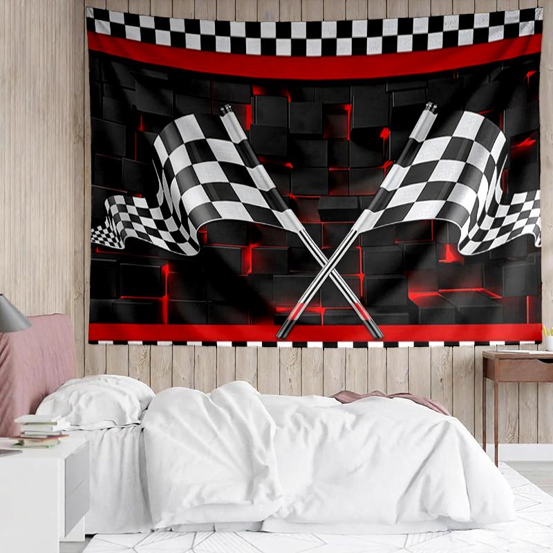 Rennsport-Druck Wandteppich, Hintergrund, Einfache Montage, Ideal für Schlafzimmer, Büro & Wohnzimmer, mit Ästhetischer Wanddekoration.