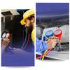 Complete Air Conditioning Manifold Gauge Set For R134A R22 R502 Refrigerants Includes Couplers Adapter Puncturing Device