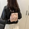 Bow backpack fashion high sense aesthetic trend daily commuting class shoulder bag