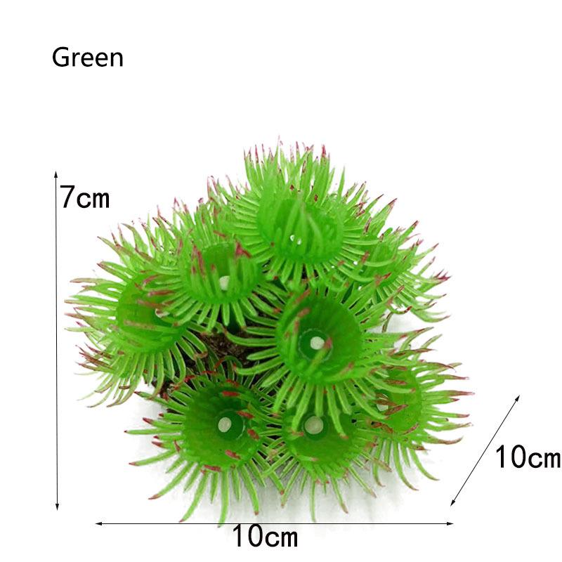 

Artificial Underwater Coral Aquarium Fish Tank Simulation Decoration Aquarium Backgrounds Plants Water Grass Flower Decora Home зелений