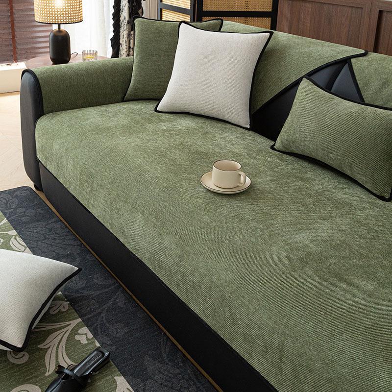 New Light Luxury Small Fragrance High Sense Chenille Sofa Cushion Four Seasons Universal Non-Slip Seat Cushion Cover Cover Cloth