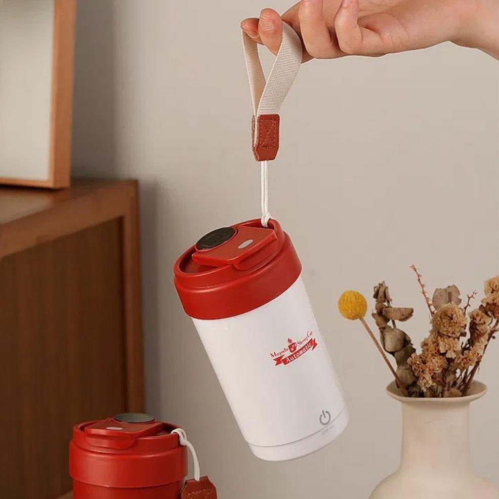 Fully Automatic Magnetic Stirring Cup, Smart Cup with Temperature Display, and Built-in Self-stirring Mechanism
