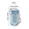 Portable Transparent Plastic Water Bottle With Tea Strainer&Rope Travel Sport Drinking Cup Heat-Resistant Drinkware