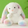Rainbow Dyed Rabbit Plush Doll, Lop-eared Rabbit Doll, Baby Rabbit Doll, Newborn Pillow Girl Plush Toy, Children's Gift, Birthday and Christmas Gift