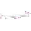 VidaXL Garden Bench Cushion, Non-Slip Chair Pad, Terrace Patio Living Room Decoration, Blue Stripes 361201