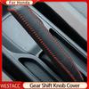 Car Gear Shift Collars Leather Head Knob Handbrake Grip Cover for Honda Civic 2016- Fit   Accord 2014