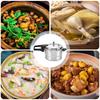 Pressure Cooker 5L Pressure Cookware with Steamer Insert Aluminum Alloy Cookware for Meat Poultry Seafood Vegetable Kitchen Cook